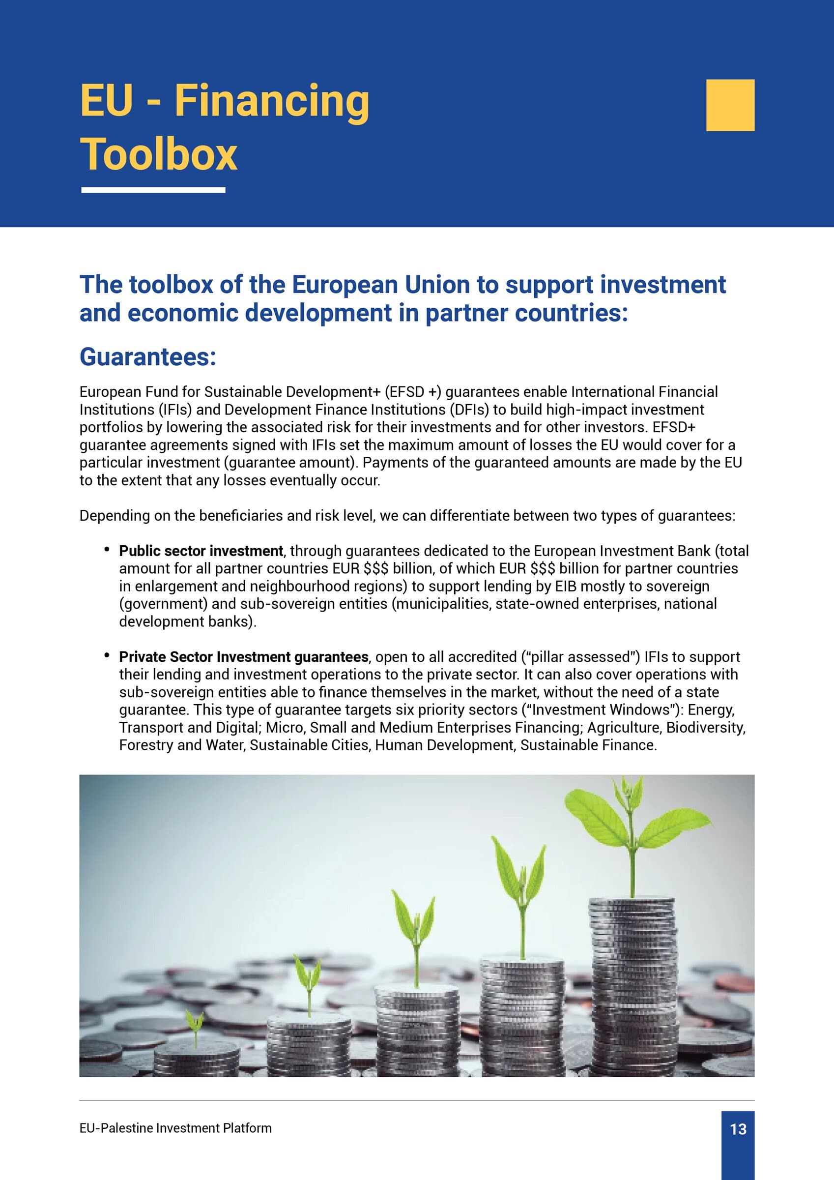 Fourth EU Palestine Investment Review spread — left page
